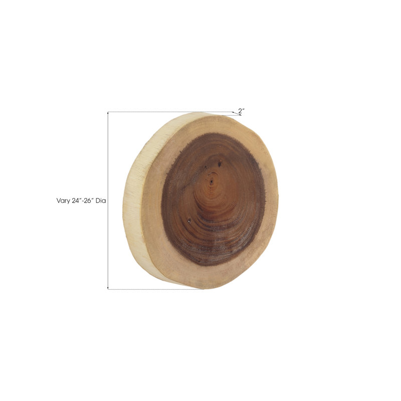 Large Chamcha Wood Brown Wall Tile with Satin Clearcoat