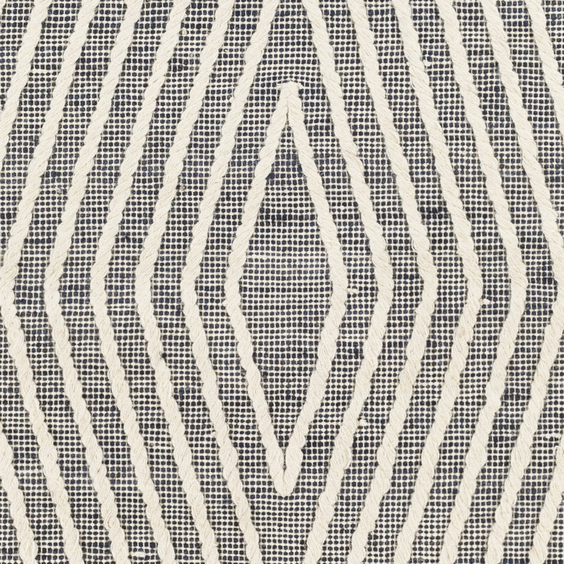 Bohemian Black Spot Braided Wool Runner Rug 30" x 96"