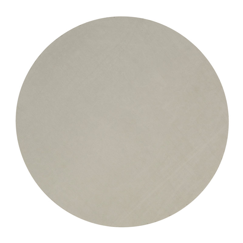 Silver Round Beaded Fabric Placemats, Set of 4