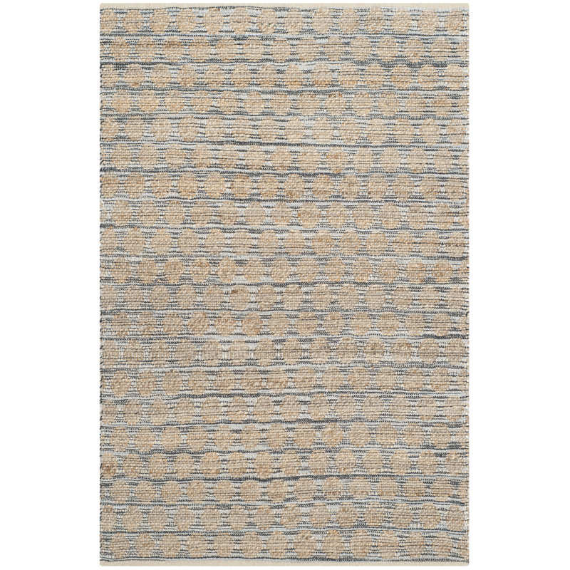 Cape Cod Handmade Black/Natural Cotton 4' x 6' Area Rug