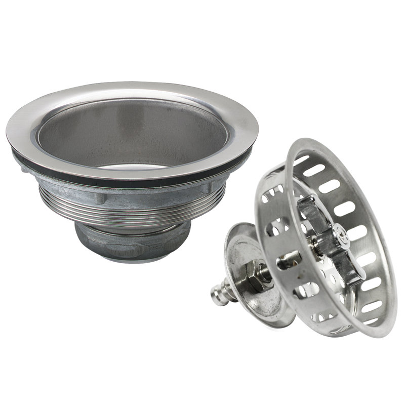 Keeney Silver Stainless Steel Rust Resistant Kitchen Sink Strainer Basket