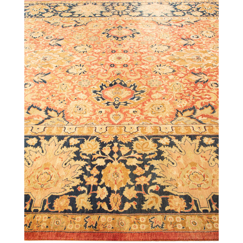 Classic Hand-Knotted Wool Rectangular 8' x 10' Area Rug