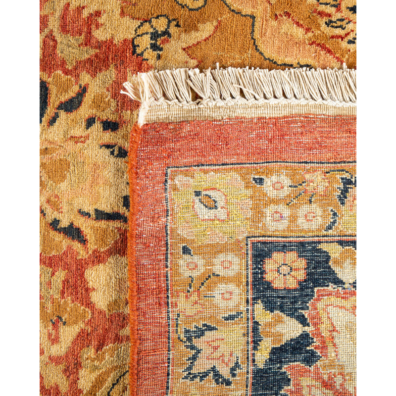 Classic Hand-Knotted Wool Rectangular 8' x 10' Area Rug