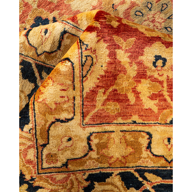 Classic Hand-Knotted Wool Rectangular 8' x 10' Area Rug