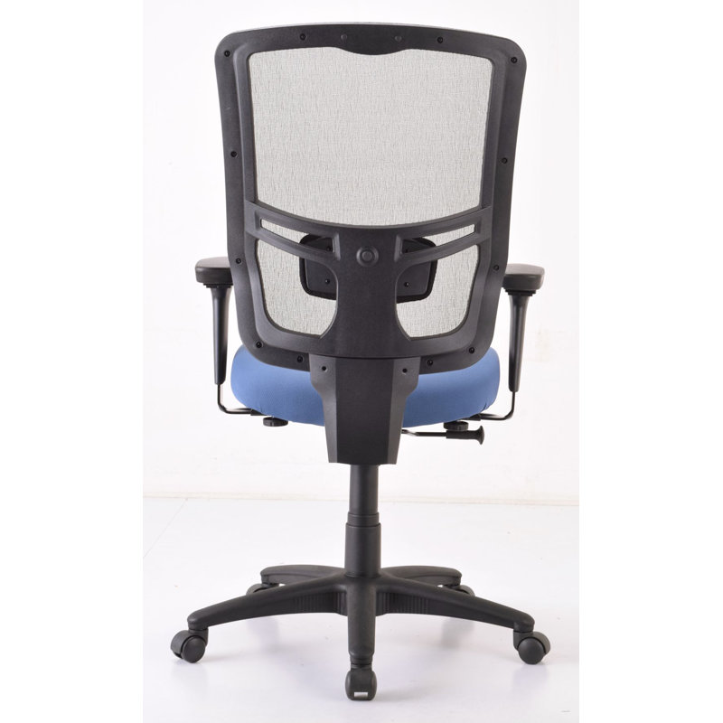 Denim Mesh Adjustable Swivel Task Chair with Fabric Seat
