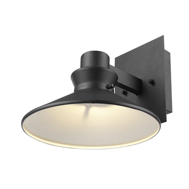 Harris Matte Black Integrated LED Modern Farmhouse Outdoor Wall Sconce
