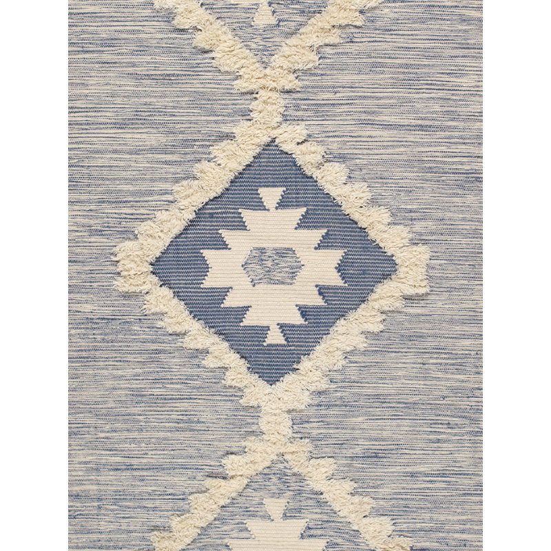 Santa Fe Ivory Hand-Knotted Wool Area Rug, 9' x 12'