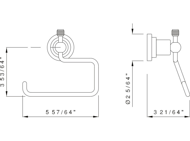 Campo Matte Black Wall Mounted Toilet Paper Holder