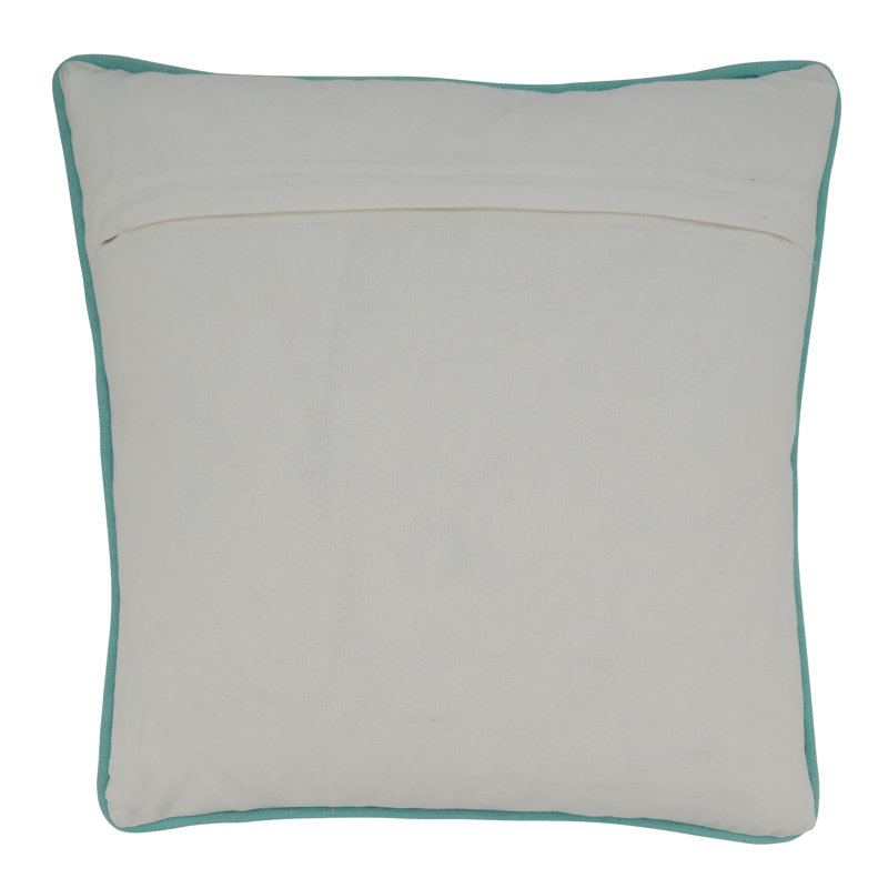 Ethereal Pastel Beaded Flower 16" Cotton Pillow Cover