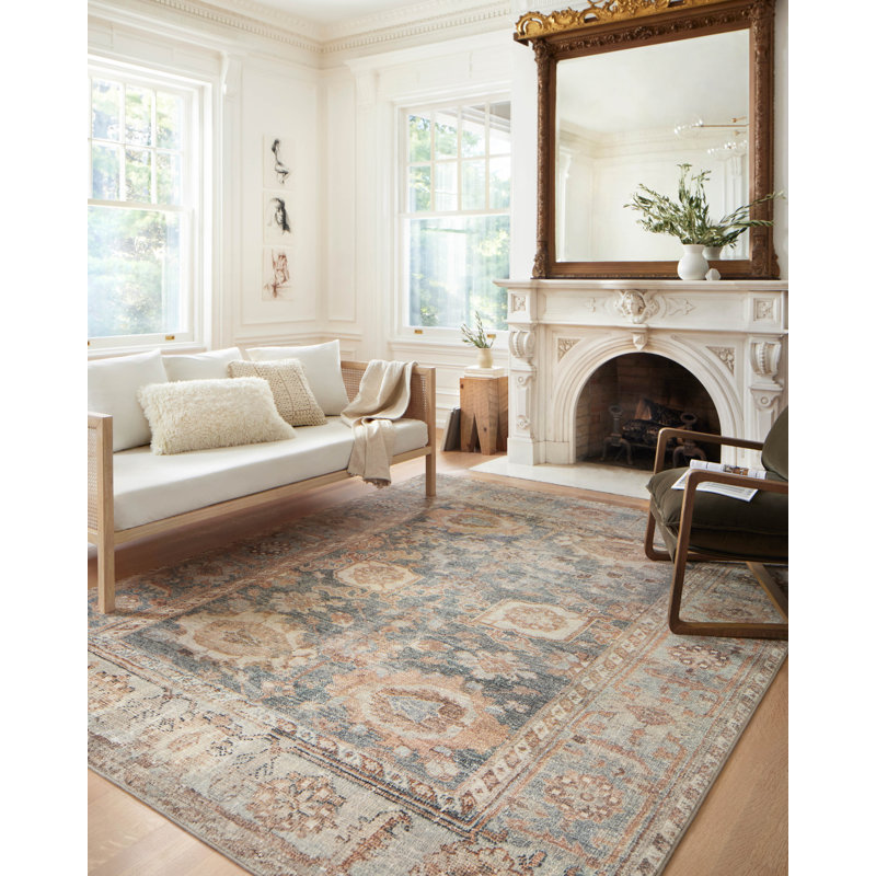 Margot Rectangular Gray Synthetic Easy Care Area Rug