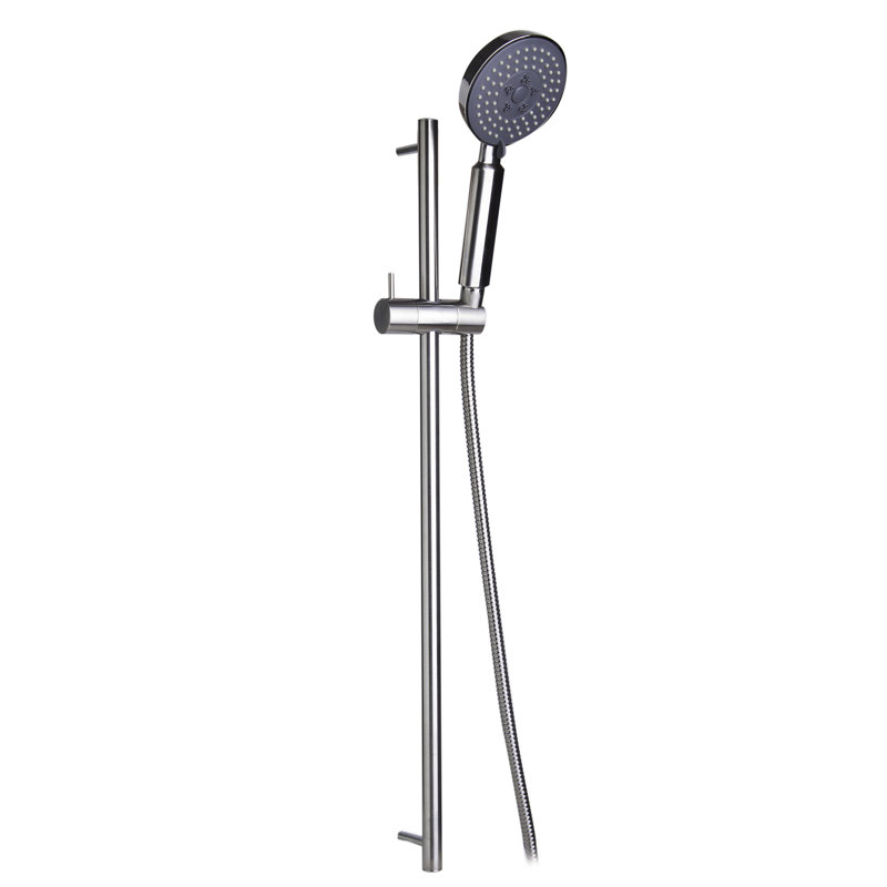 Brushed Nickel Adjustable Handheld Shower Head with Sliding Rail