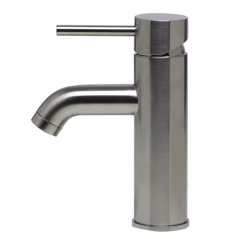 Brushed Nickel Modern Single-Handle Bathroom Faucet