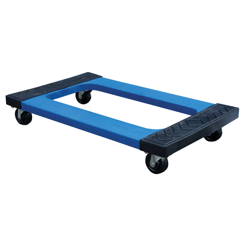 MaxPro 1000 lb Capacity 18x30" Heavy-Duty Plastic Dolly with Rubber Wheels