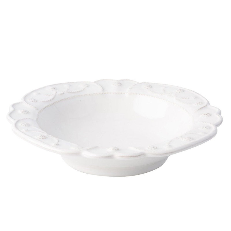 White Ceramic Microwave and Dishwasher Safe Pasta/Soup Bowl