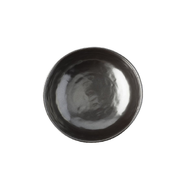 Pewter Glazed Ceramic 10" Serving Bowl