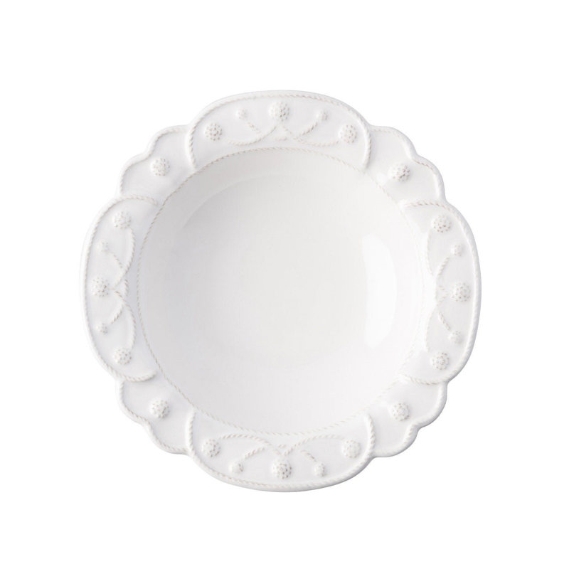 White Ceramic Microwave and Dishwasher Safe Pasta/Soup Bowl