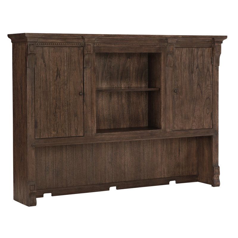 Wellington Estates Brown Executive Desk with Filing Drawer