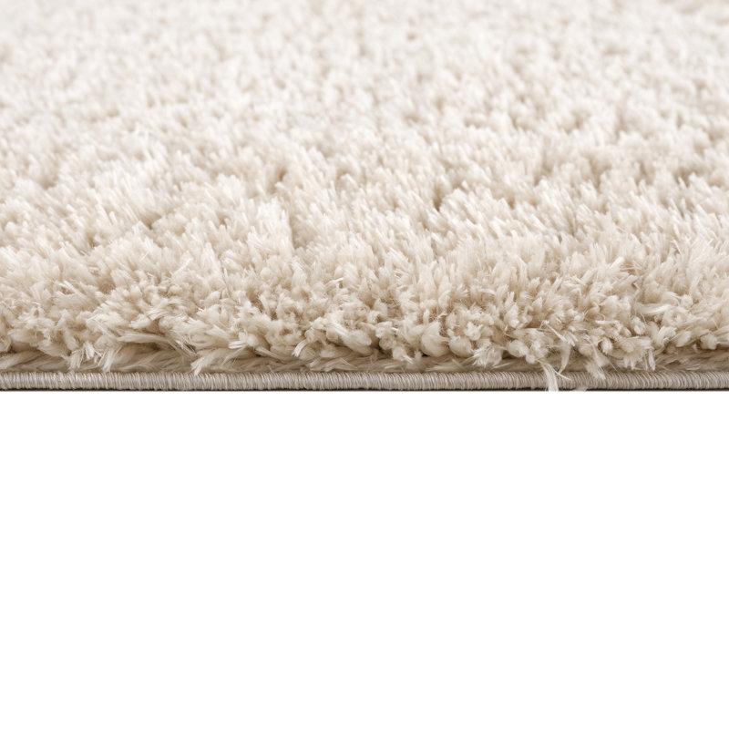 Luxurious 5' x 7' Gray Synthetic Easy Care Shag Area Rug
