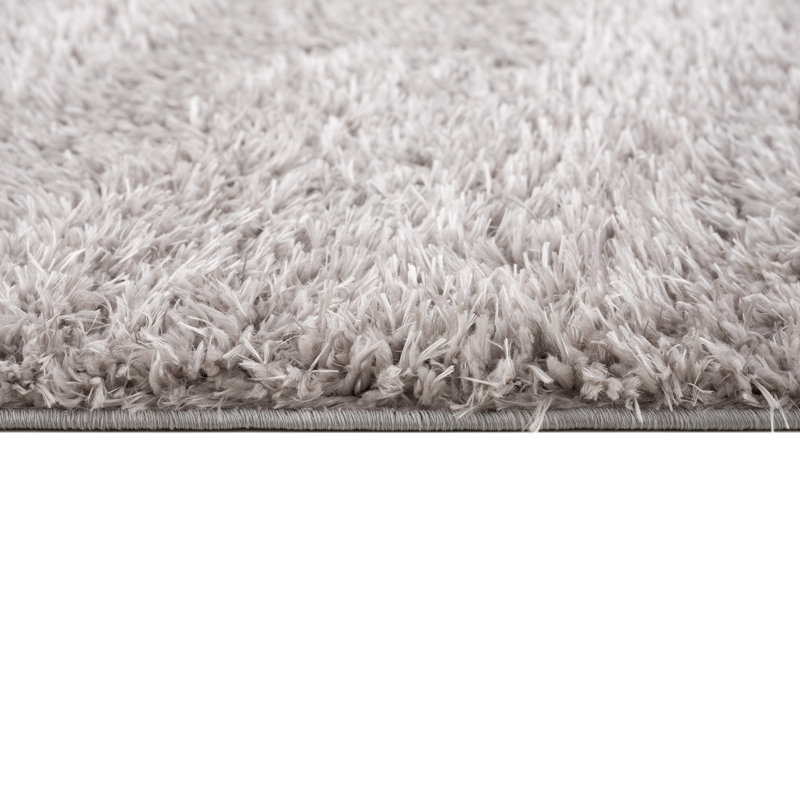 Gray 6' x 9' Rectangular Shag Area Rug