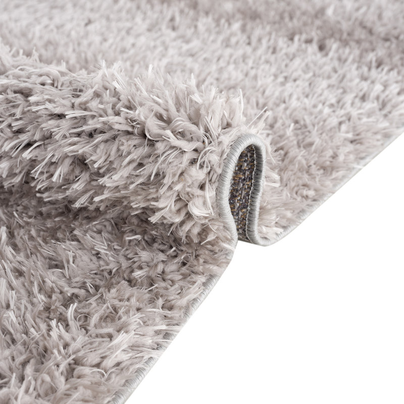 Gray 6' x 9' Rectangular Shag Area Rug