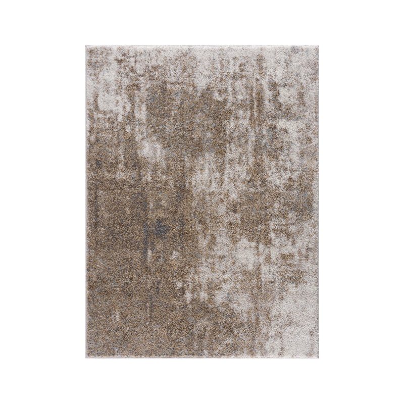 Haley Cozy Shag 6' x 9' Abstract Gray Area Rug