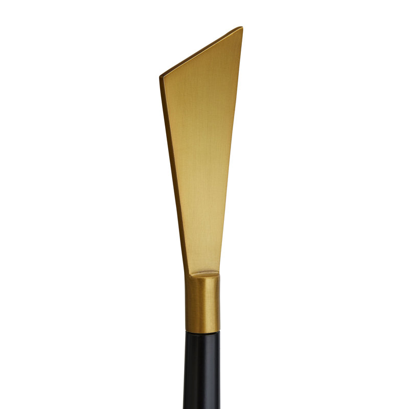 Yasmin Adjustable Black Iron Desk Lamp with Off-White Linen Shade