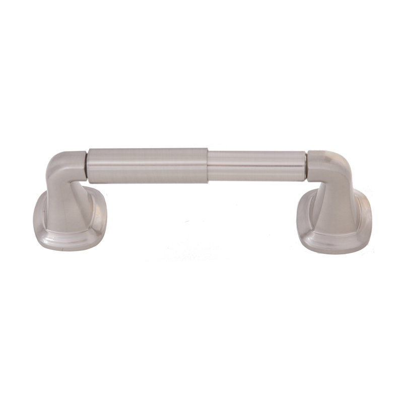Satin Nickel Dual Post Wall Mounted Toilet Paper Holder
