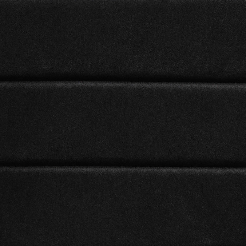 Armand Gold-Finished Metal & Black Velvet Low Arm Chair