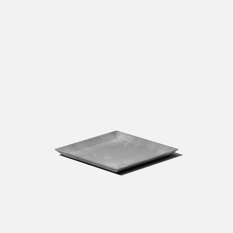 Nobleton Gray Square 10" Planter Saucer for Indoor/Outdoor