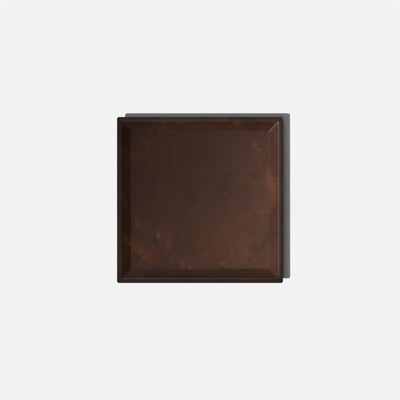 Espresso Nobleton 10" Square Planter Tray in Plastic Composite