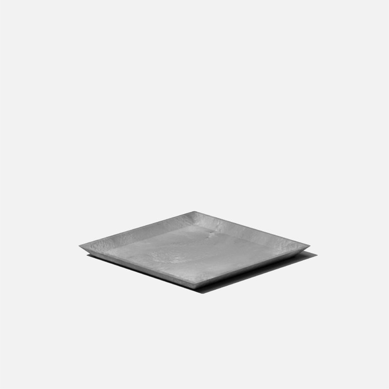 Nobleton Gray Square 10" Planter Saucer for Indoor/Outdoor