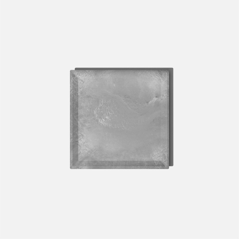 Nobleton Gray Square 10" Planter Saucer for Indoor/Outdoor