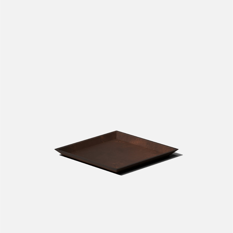 Espresso Nobleton 10" Square Planter Tray in Plastic Composite