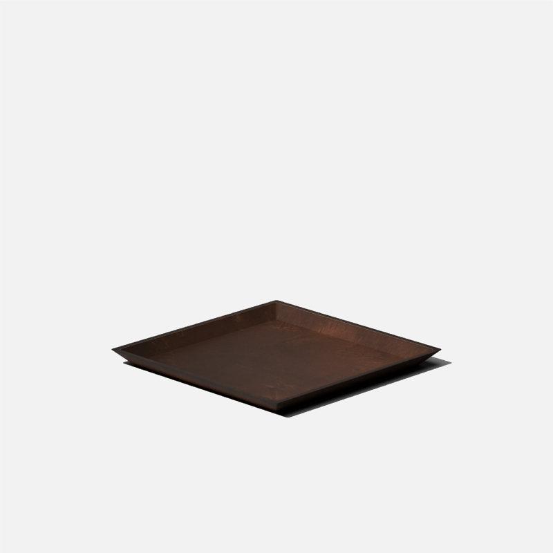 Espresso Nobleton 10" Square Planter Tray in Plastic Composite