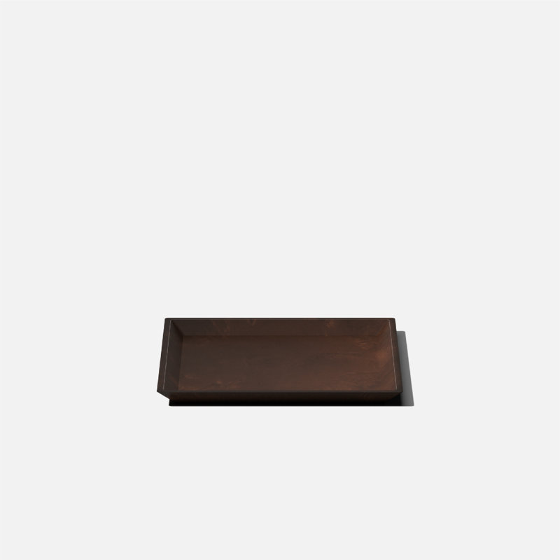 Espresso Nobleton 10" Square Planter Tray in Plastic Composite