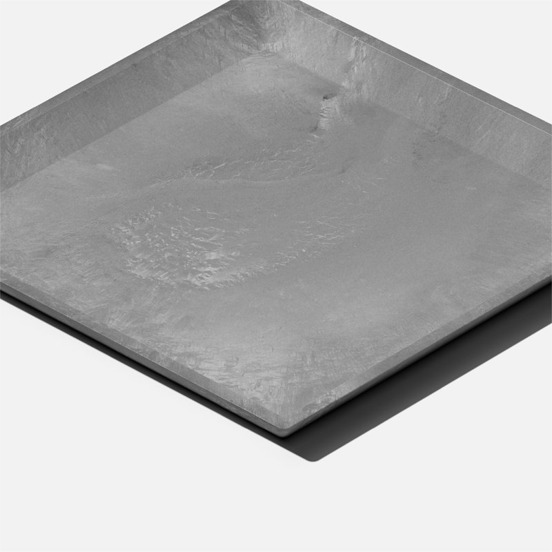 Nobleton Gray Square 10" Planter Saucer for Indoor/Outdoor