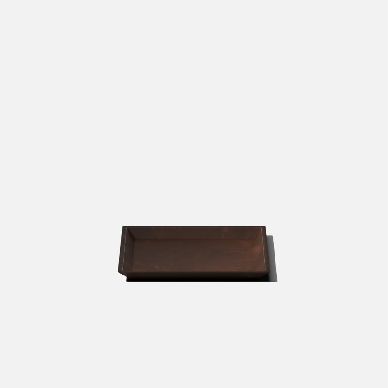 Espresso Nobleton 10" Square Planter Tray in Plastic Composite