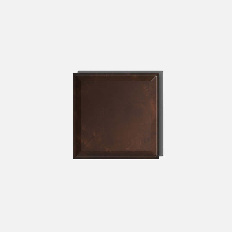 Espresso Nobleton 10" Square Planter Tray in Plastic Composite