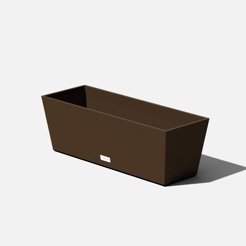 Espresso Contemporary 25.5" Recycled Plastic Window Box Planter