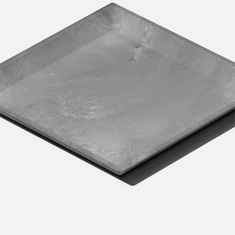 Nobleton Gray Square 10" Planter Saucer for Indoor/Outdoor