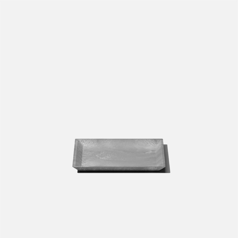 Nobleton Gray Square 10" Planter Saucer for Indoor/Outdoor