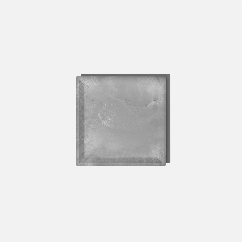 Nobleton Gray Square 10" Planter Saucer for Indoor/Outdoor