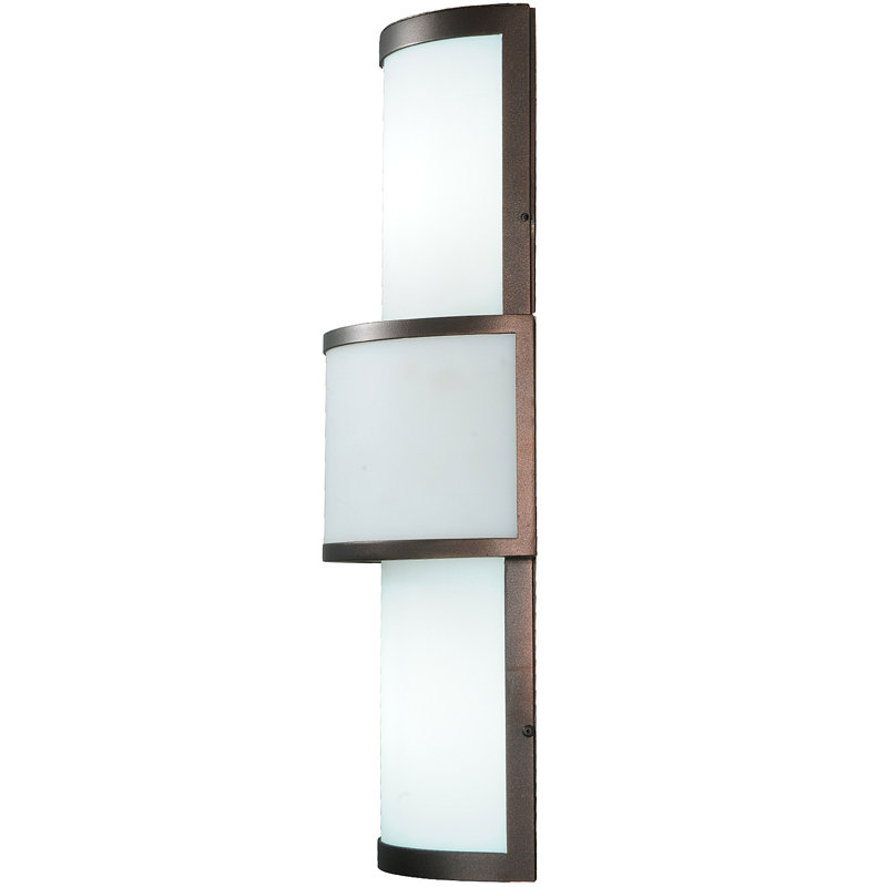 Mahogany Bronze 2-Light Sconce with White Idalight Diffuser