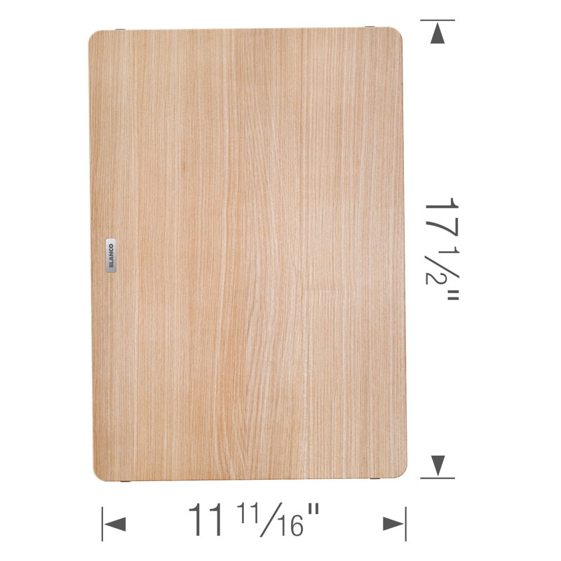Quatrus Light Brown Ash Wood Rectangular Cutting Board