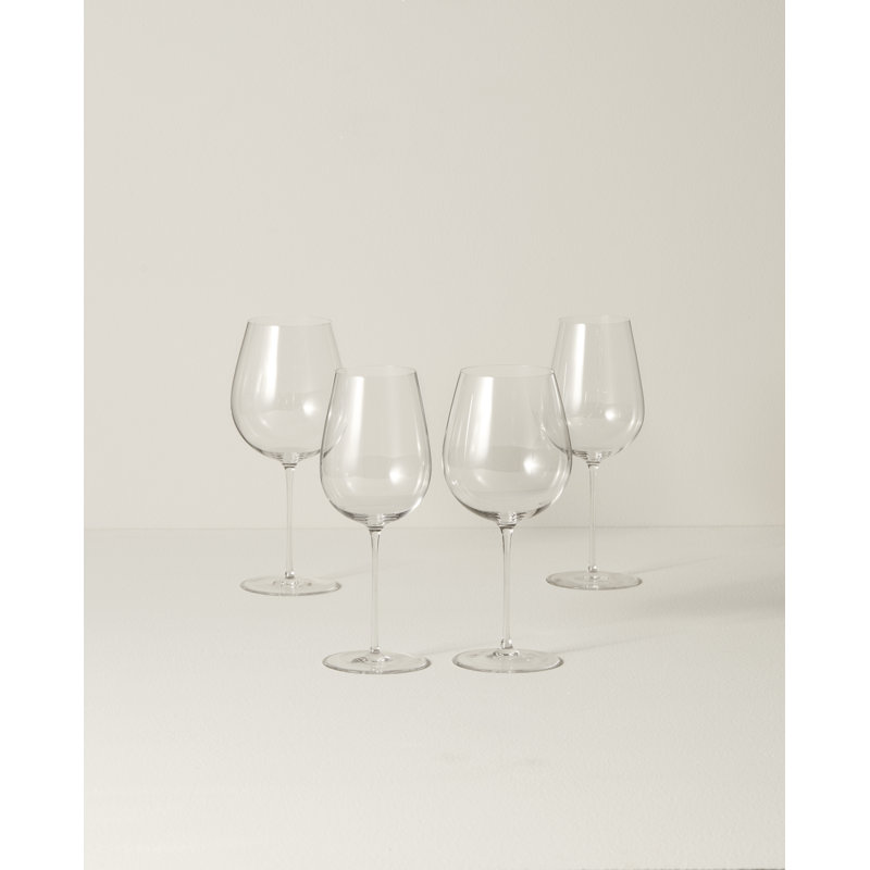 Signature Series 4-Piece Clear Crystal Wine Glass Set