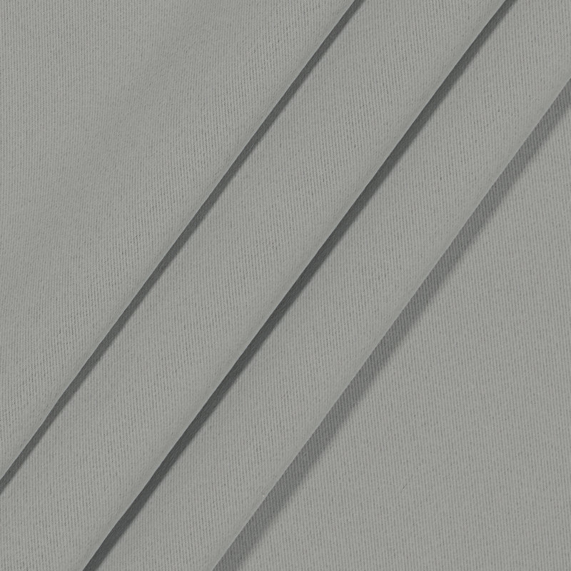 Gray Polyester Blackout Rod Pocket Curtain Panel