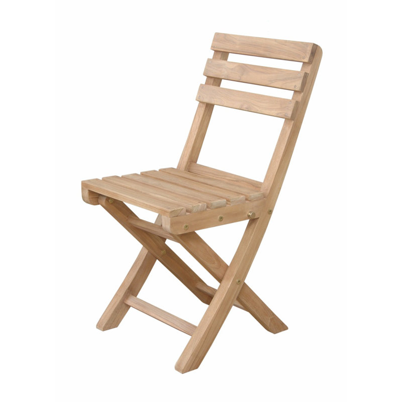 Alabama Natural Teak Folding Outdoor Chair