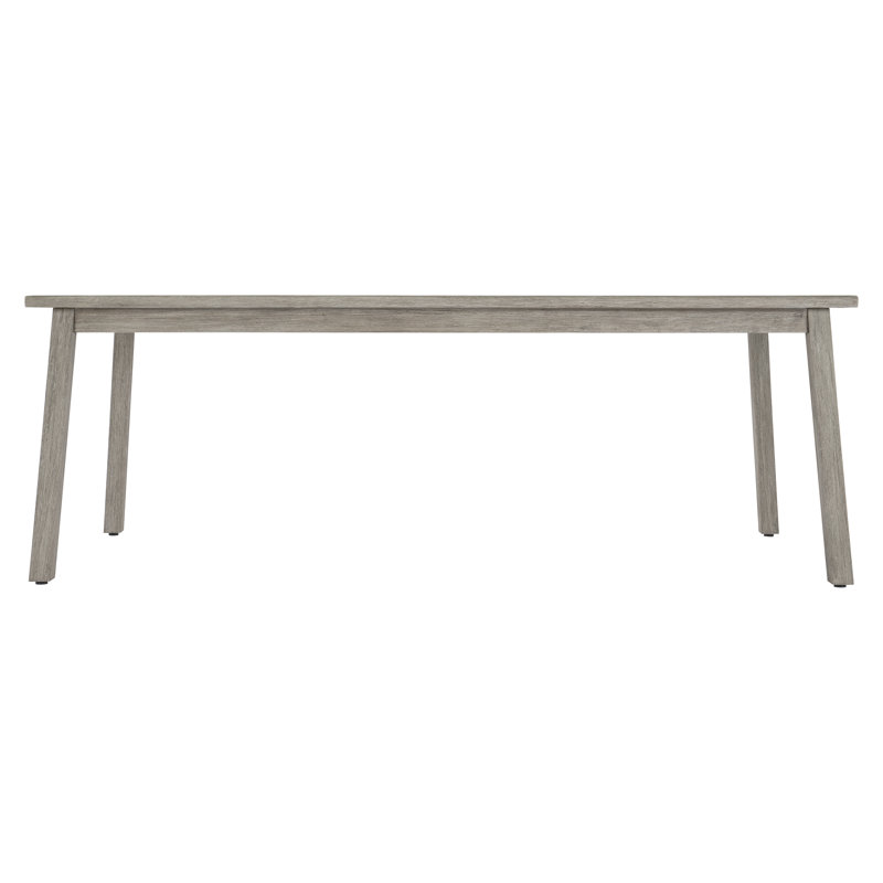 Antibes 86'' Gray Rectangular Teak Outdoor Dining Table
