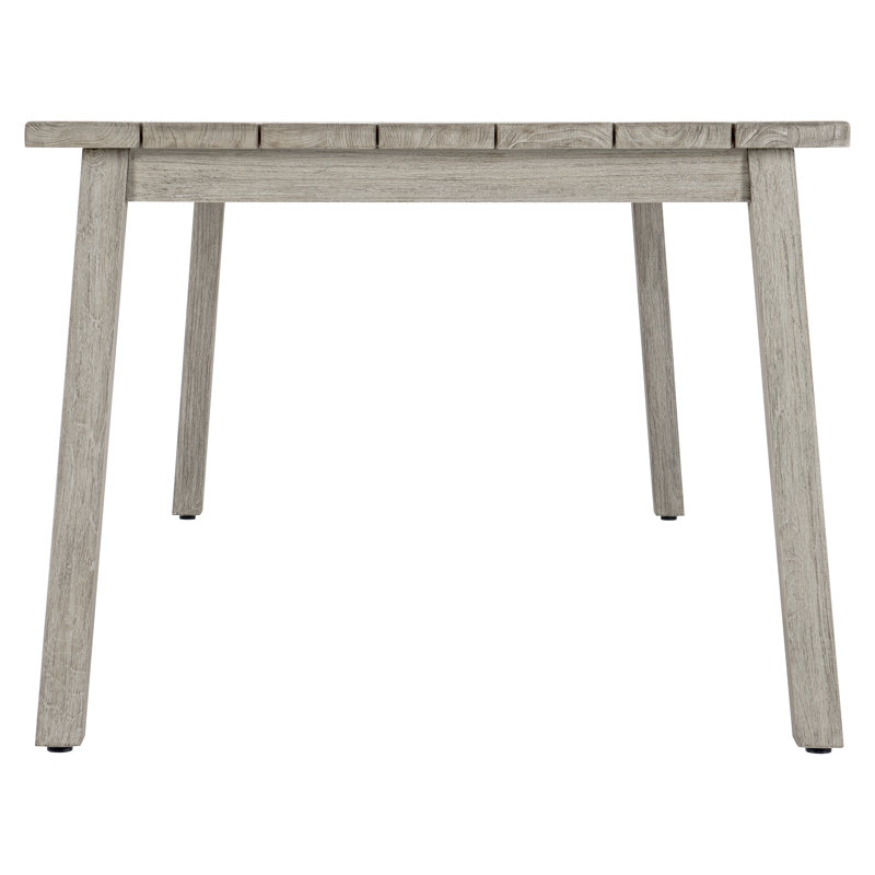 Antibes 86'' Gray Rectangular Teak Outdoor Dining Table