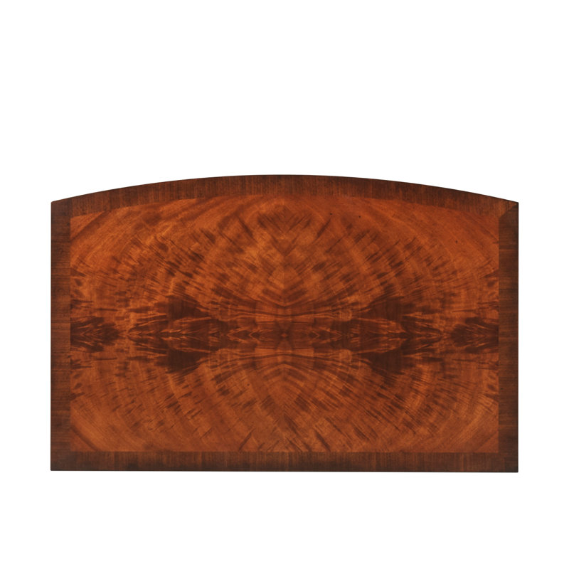 Mahogany and Walnut 4-Drawer Bowfront Nightstand